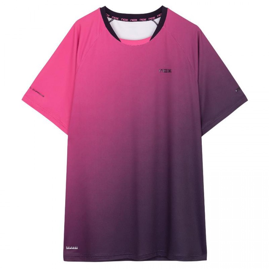 Camiseta Nox Pro Roxa Rosa Degradado