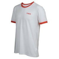 Camiseta Nox Team Blanca Logo Rojo