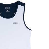 Camiseta Nox Team Blanco Azul Marino Mujer