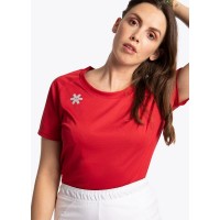 Osaka Manches T-shirt Rouge Femmes