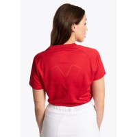 Osaka Manches T-shirt Rouge Femmes