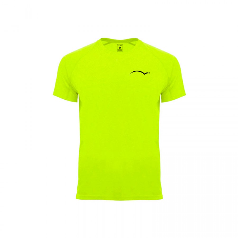 Camiseta Padelpoint Tournament Amarillo Fluor