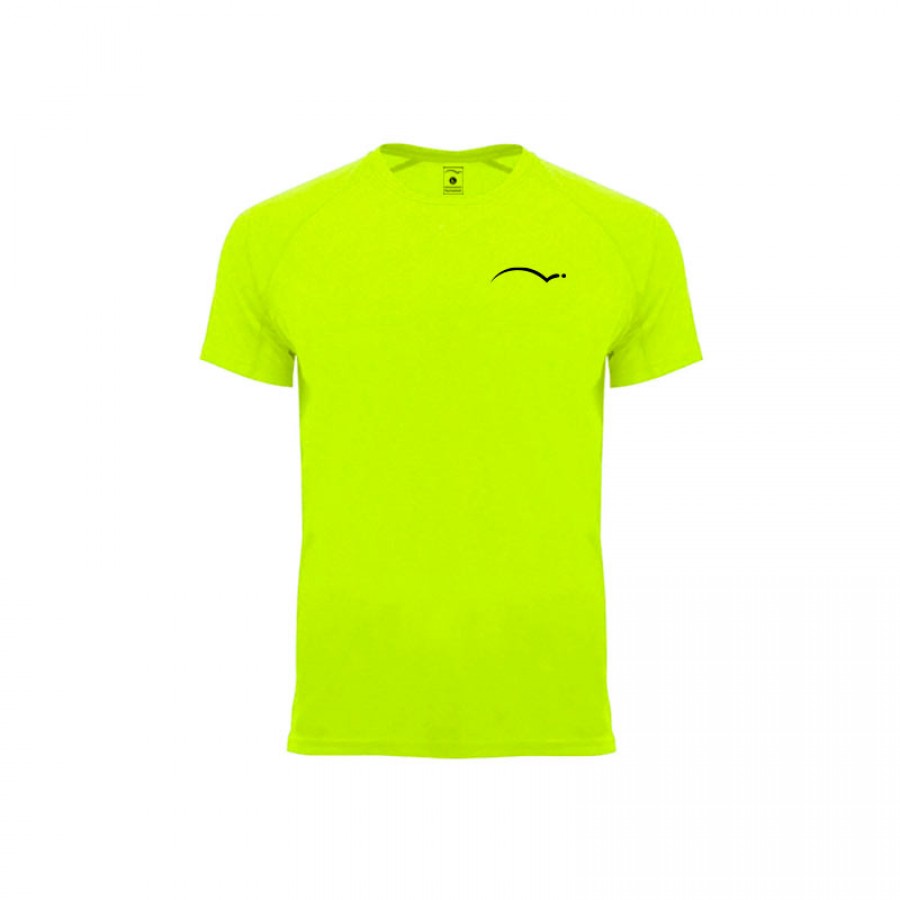 Camiseta Padelpoint Torneio Amarillo Fluor