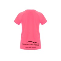 Camiseta PadelPoint Tournoi Rosa Fluor Mujer
