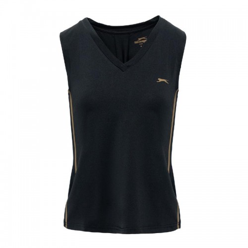 Camiseta Feminina Lola Negra Slazenger Camiseta Feminina Lola Negra Slazenger