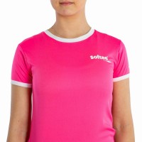 T-shirt femme Softee Galaxy Fuchsia Fluor White