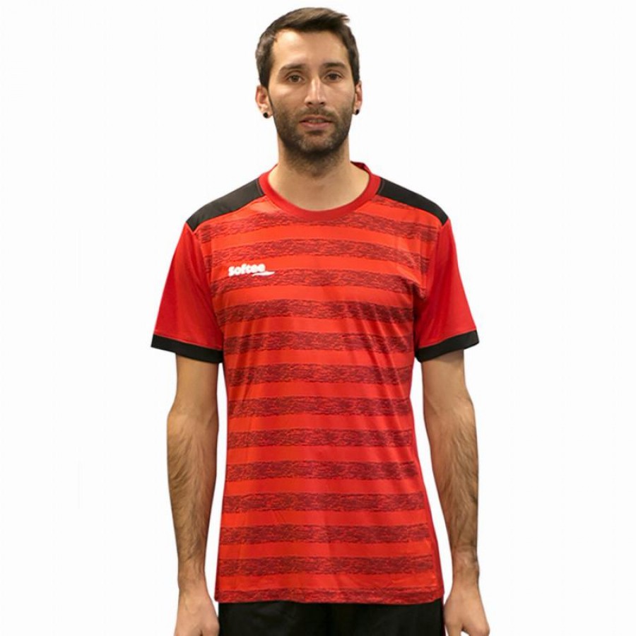 Camiseta Softee Leader Rojo Negro