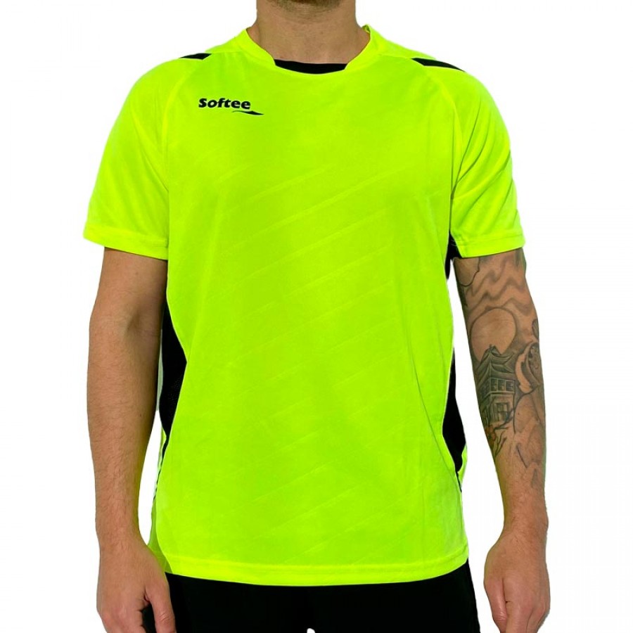 Softee Play T-shirt Giallo Fluor Nero