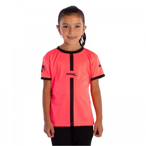 T-shirt junior Softee Tipex Coral Fluor Noir T-shirt junior Softee Tipex Coral Fluor Noir