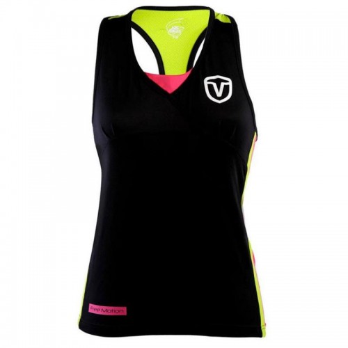 Vairo Columns Maglietta da donna nera Vairo Columns Maglietta da donna nera