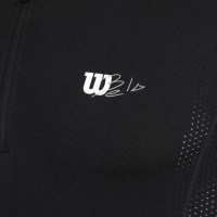 Wilson Bela Seamless Ziphnly 2.0 T-shirt nera
