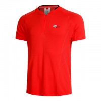 Wilson Bela Seamless Ziphnly 2.0 Red T-Shirt