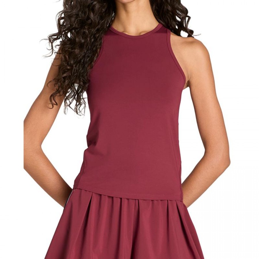 Camiseta Feminina Vermelha Escura do Wilson Fieldhouse