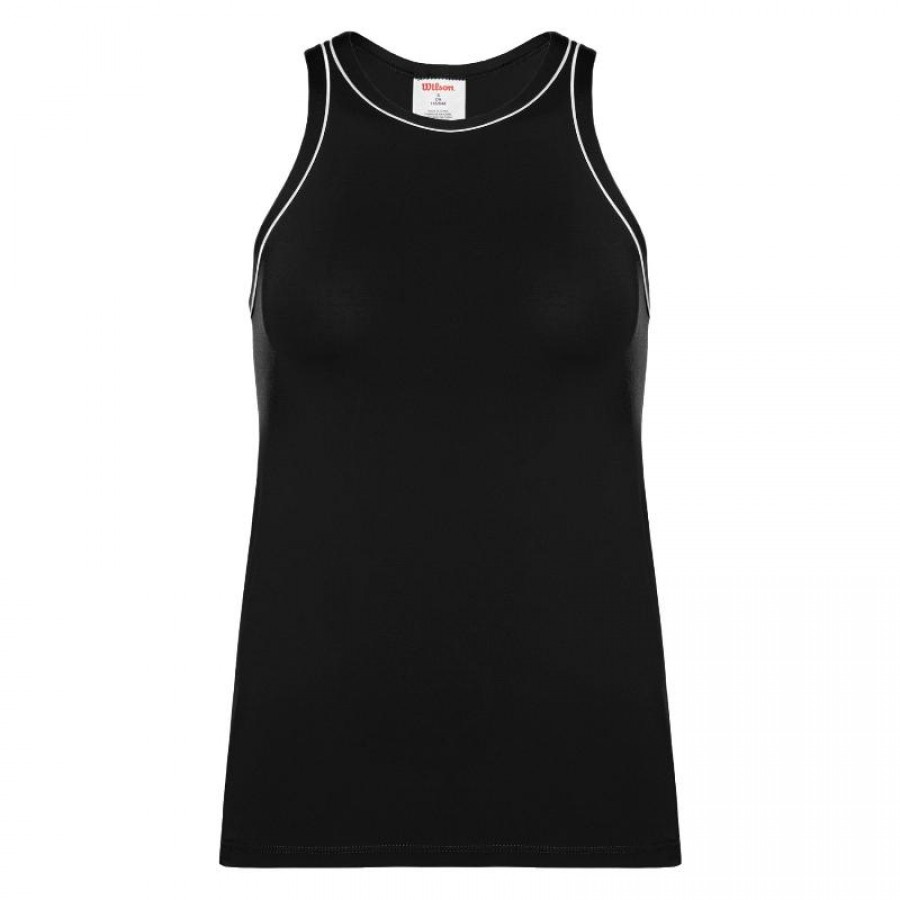 Camiseta Wilson Equipe Negro Mujer