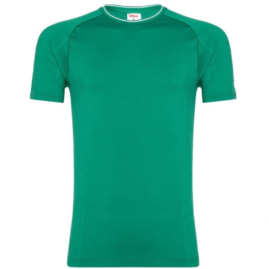Camiseta Wilson Team Seamless Crew Verde  Oferta + Barato