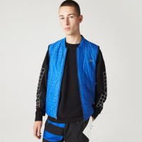 Chaleco Lacoste Sport Acolchado Reversible Negro Azul  Oferta + Barato