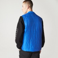 Chaleco Lacoste Sport Acolchado Reversible Negro Azul  Oferta + Barato