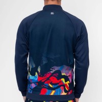 Chaqueta Bidi Badu Wild Arts Impresso Azul Oscuro Rojo Mix