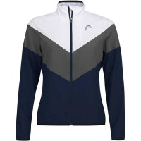 Head Club 22 Bleu Marine Blanc Veste Femme  Offre - Pas cher