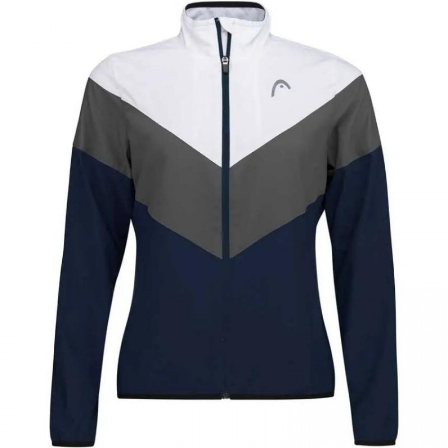 Head Club 22 Bleu Marine Blanc Veste Femme  Offre - Pas cher