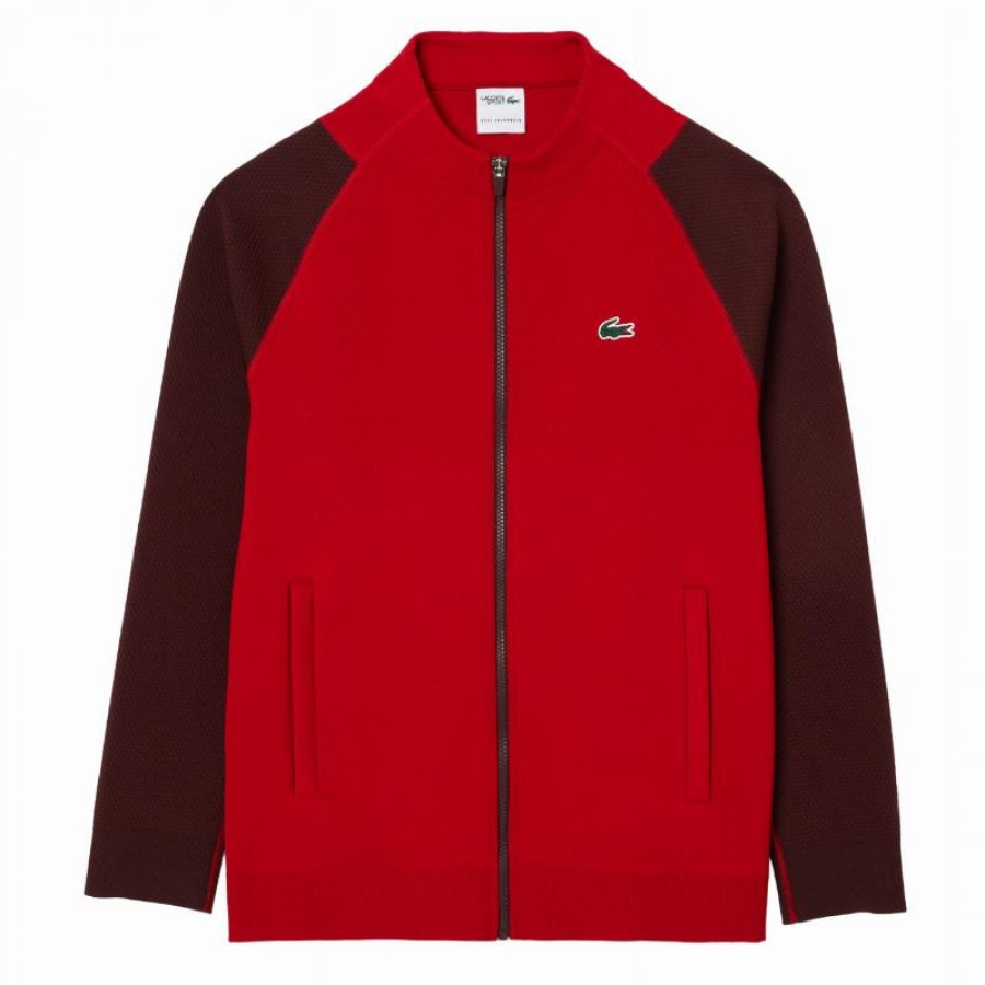 Veste Lacoste Novak Djokovic Bordeaux  Offre - Pas cher