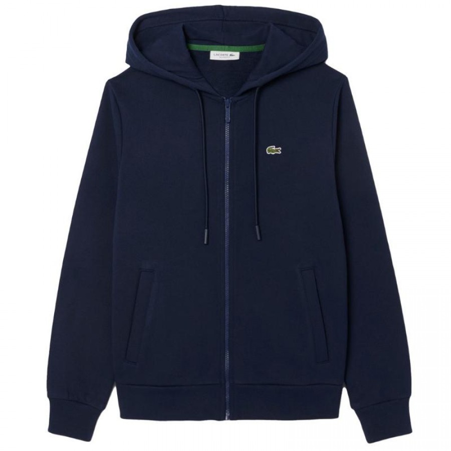 Lacoste Sport Navy Blue Cotton Jacket Women  Offer + Cheap