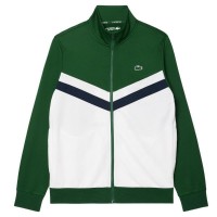 Veste de tennis Lacoste Vert Blanc  Offre - Pas cher