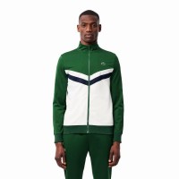 Veste de tennis Lacoste Vert Blanc  Offre - Pas cher