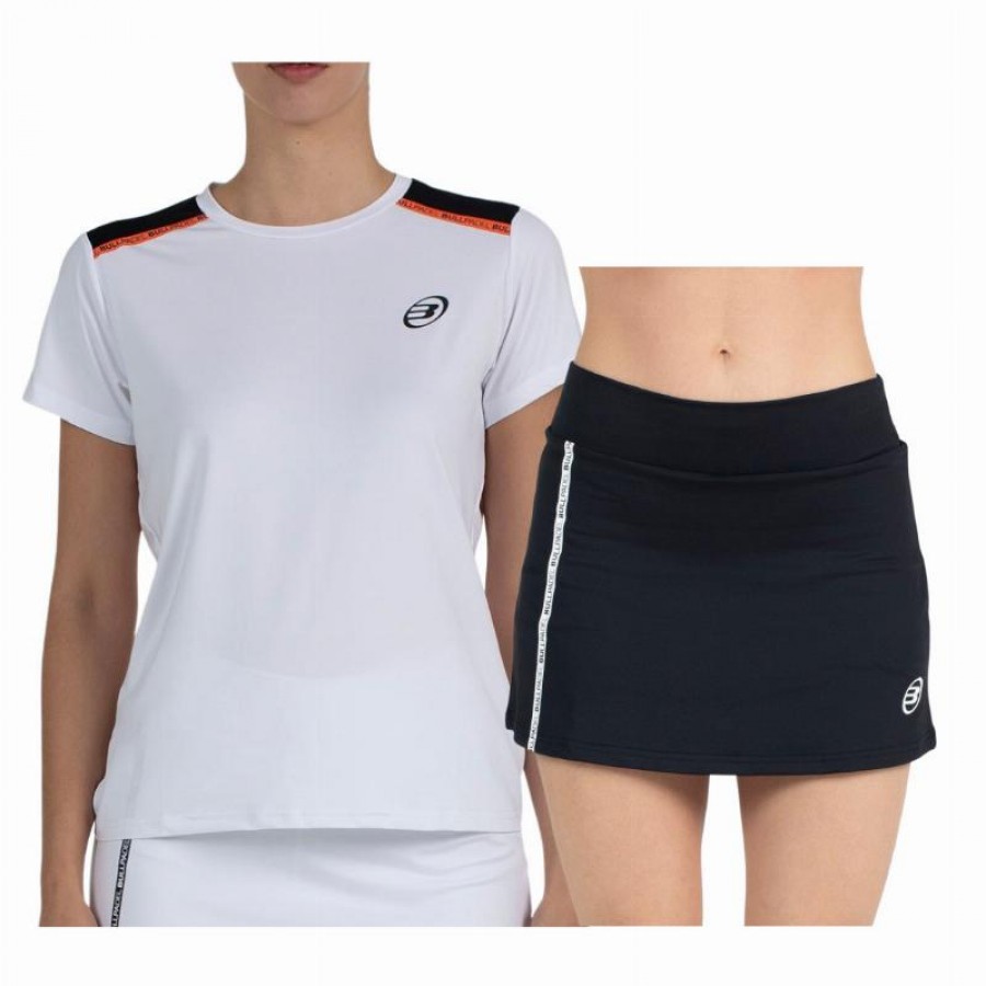 Bullpadel Adventure W Performance Bianco Nero Set