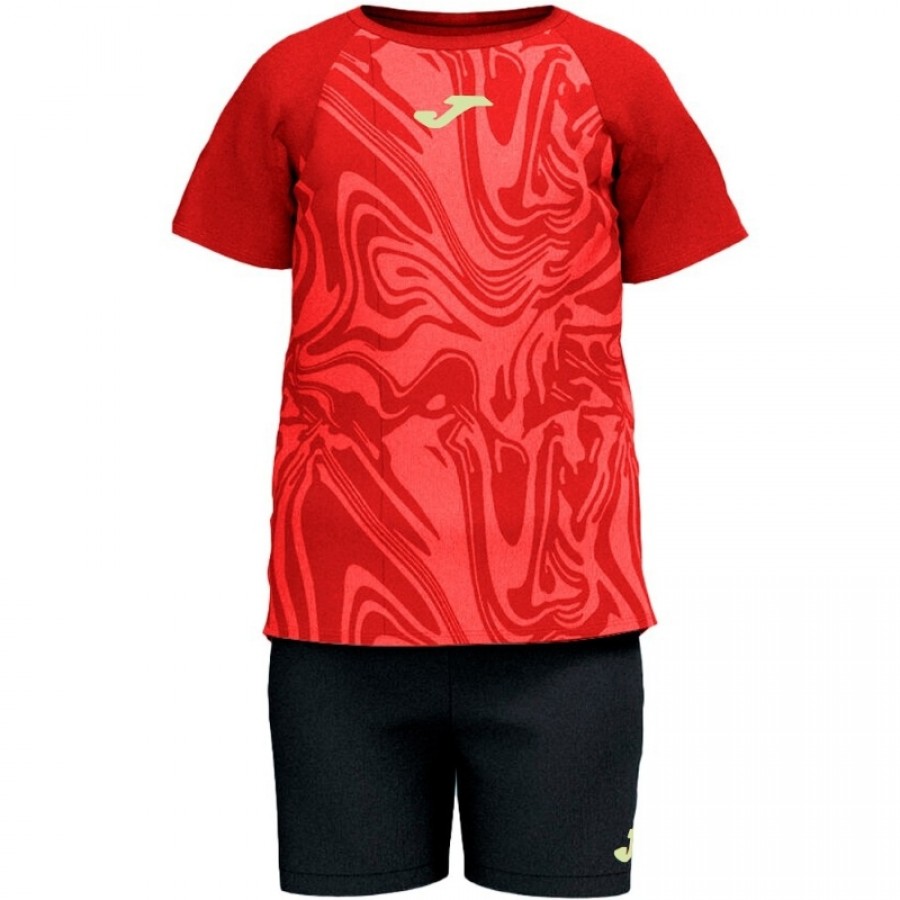 Joma Camp Coral Black Junior Set