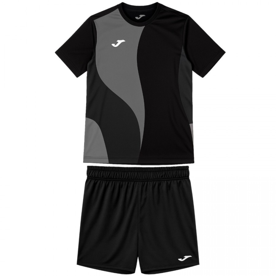 Conjunto Joma Camp Negro Gris Junior