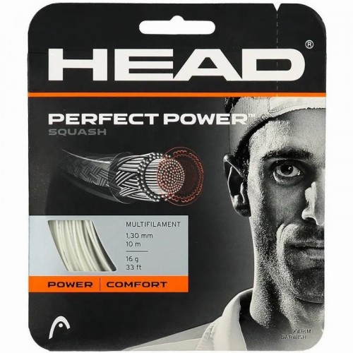 Cordaje Squash 10m Testa Perfect Power 1,30mm Blanco Cordaje Squash 10m Testa Perfect Power 1,30mm Blanco
