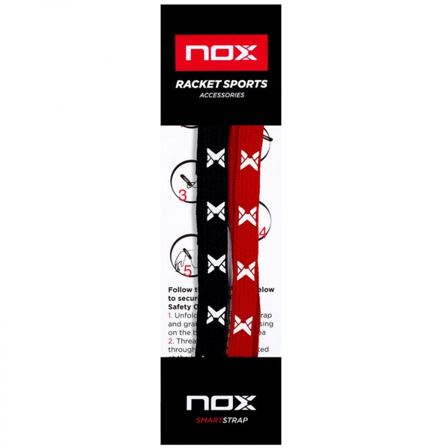 Cordones Nox SmartStrap Pro Rojo Negro 2 Unidades