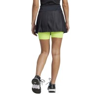 Adidas Pleated Aeroready Pro Black Lime Skirt