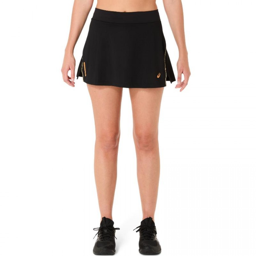 Falda Asics Padel Court Negro Azul Stone  Offer + Cheap