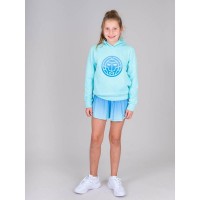 Falda Bidi Badu Colortwist Stampato Ondulato Blu Acqua Junior