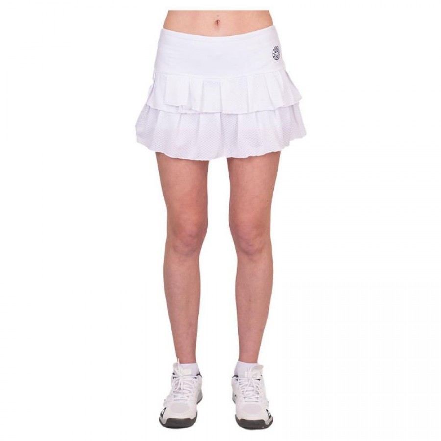 Badu Crew Pleated Bidi Skirt White