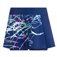 Falda Bidi Badu Décoration Imprimée Wavy Azul Oscuro