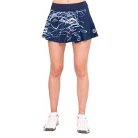 Falda Bidi Badu Décoration Imprimée Wavy Azul Oscuro