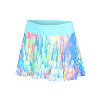 Falda Bidi Badu Melbourne Printed Wavy Aqua Mix Junior