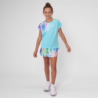 Falda Bidi Badu Melbourne Impresso Wavy Aqua Mix Junior