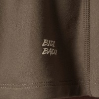 Falda Bidi Badu Paris Estampado Ondulado Marron Bege  Oferta + Barato