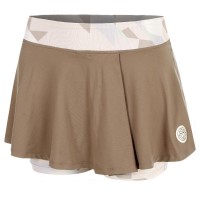 Falda Bidi Badu Paris Estampado Ondulado Marron Bege Júnior  Oferta + Barato