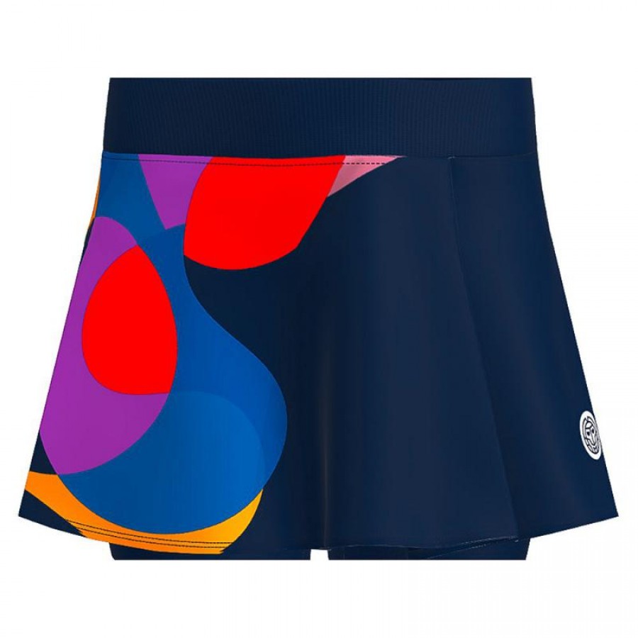 Falda Bidi Badu Twiggy Printed Wavy Azul Oscuro Mix  Oferta + Barato