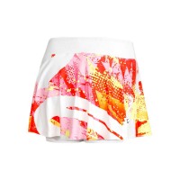 Falda Bidi Badu Wild Arts Printed Wavy Blanco Mix Junior