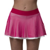 Falda Drop Shot Azalea Rosa Blanco  Oferta + Barato