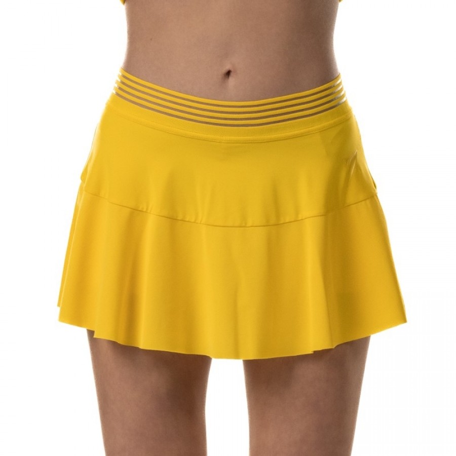 Falda Drop Shot Sol Amarillo  Oferta + Barato