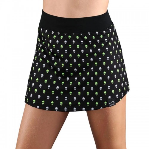 Falda Endless Crânios de Impressão Mínima Verde Junior Falda Endless Crânios de Impressão Mínima Verde Junior