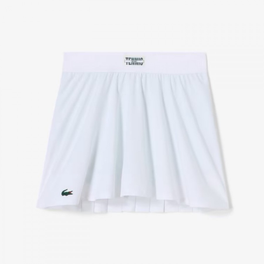 Lacoste Saia Esportiva Branco Verde