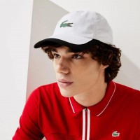 Light Lacoste Cap White Navy Blue